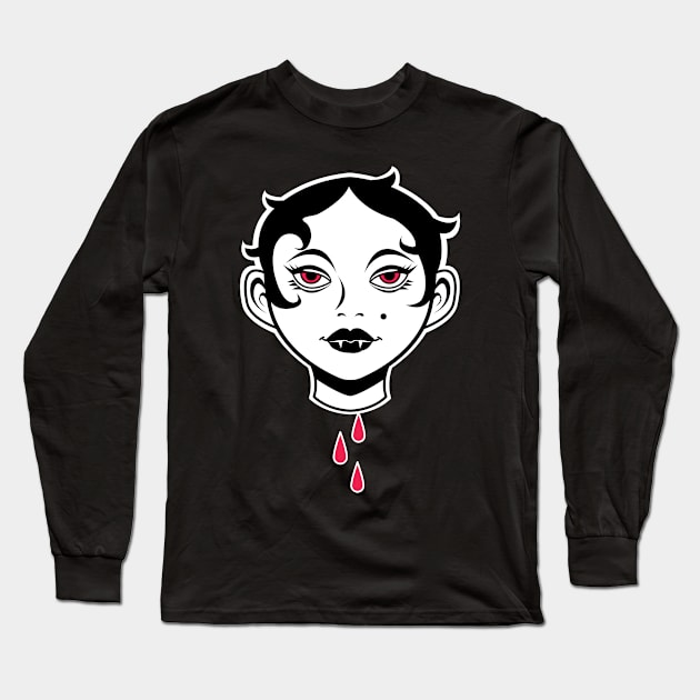 Vampire Long Sleeve T-Shirt by rudyfaber